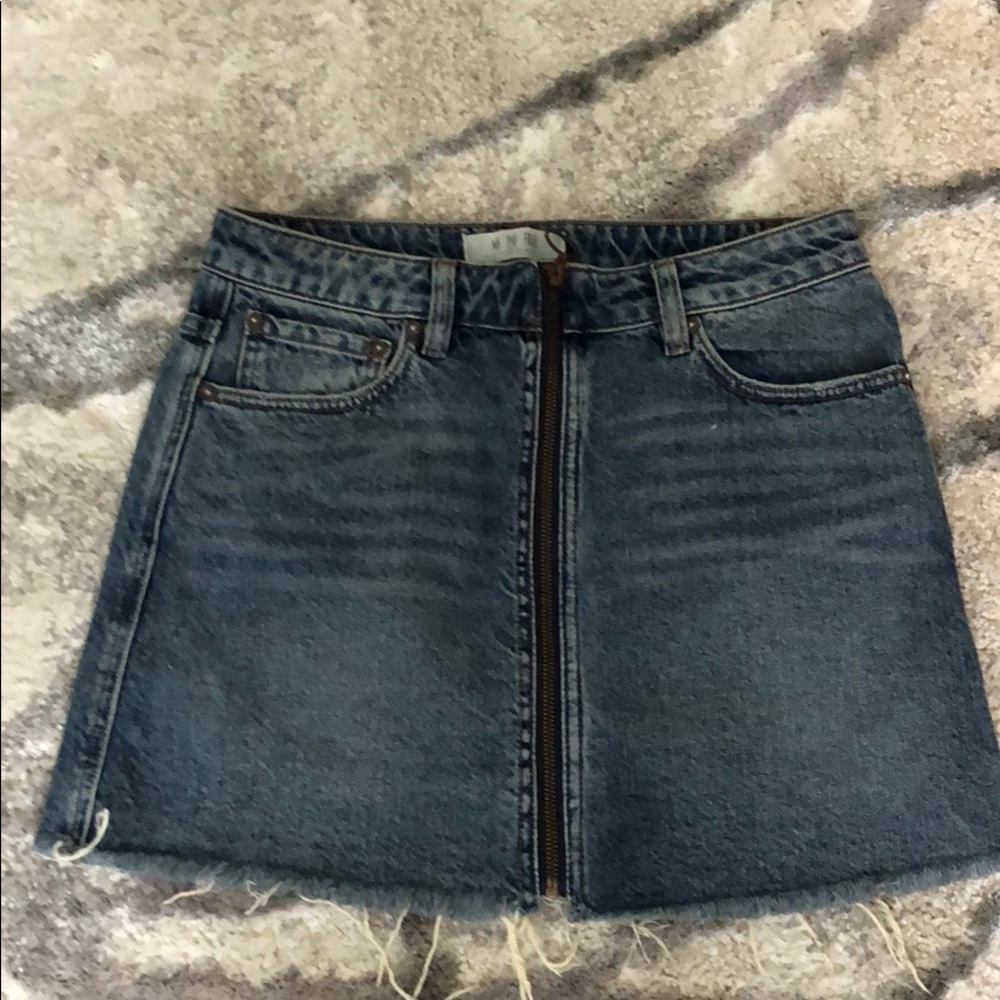 Free people denim skirt